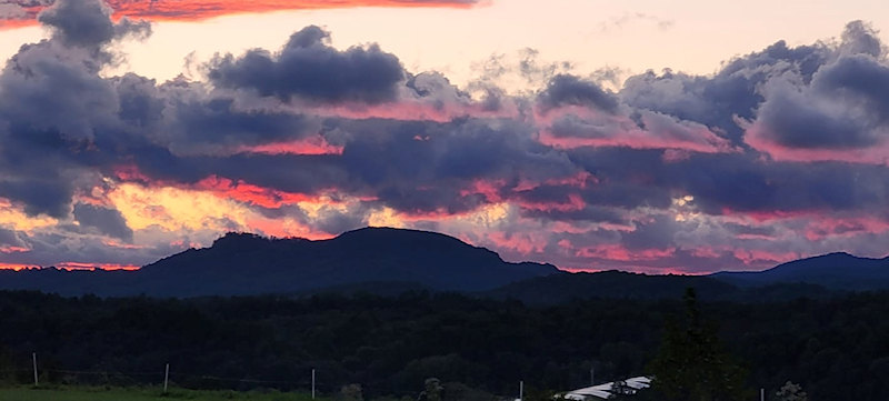 Sunset at the Vineyard - Nottely River Valley Vineyard, Murphy NC